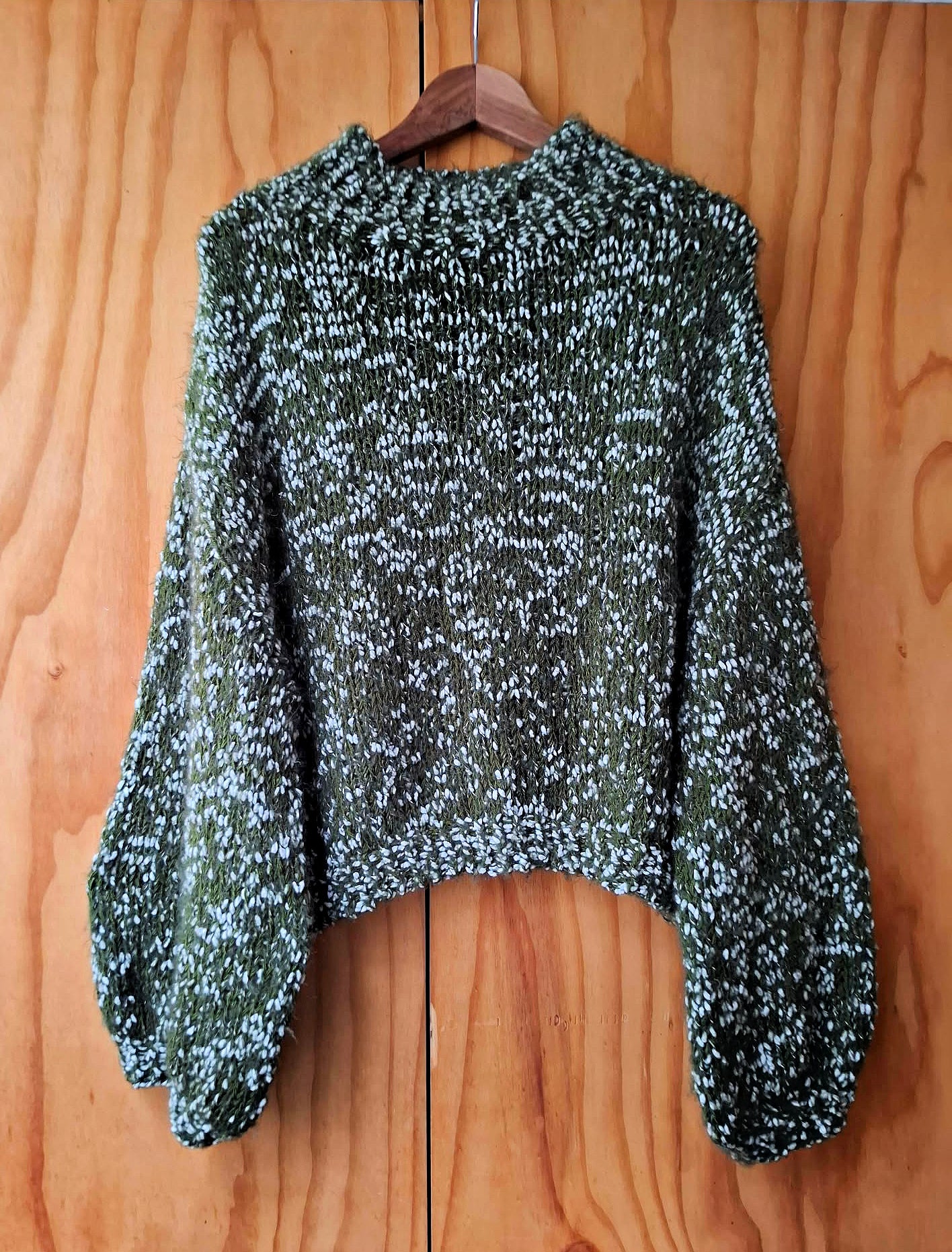 Olive & Cream funnel neck Jumper