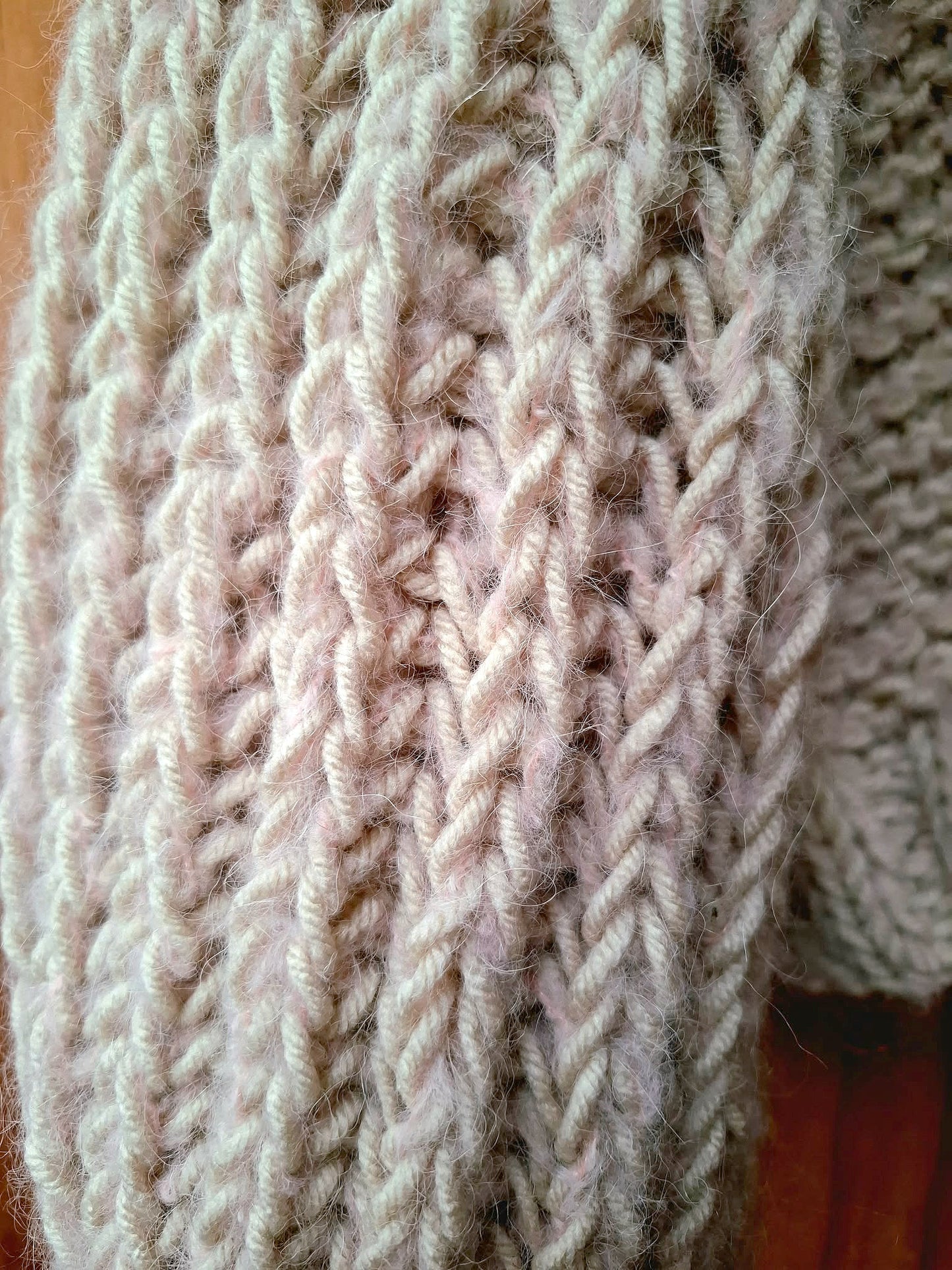 Cream & blush pink Cardigan