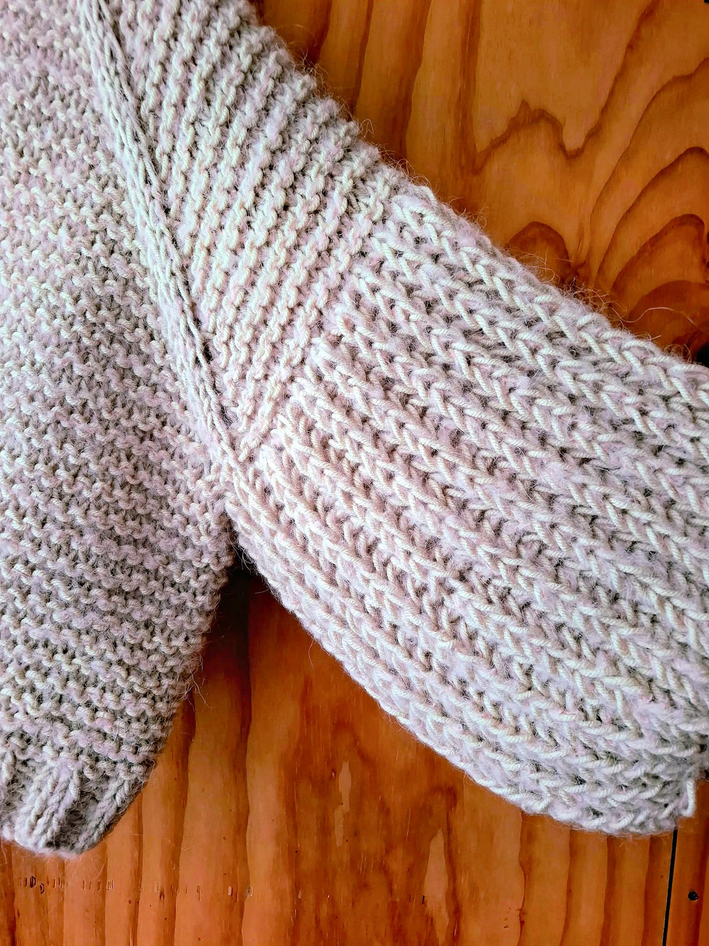 Cream & blush pink Cardigan