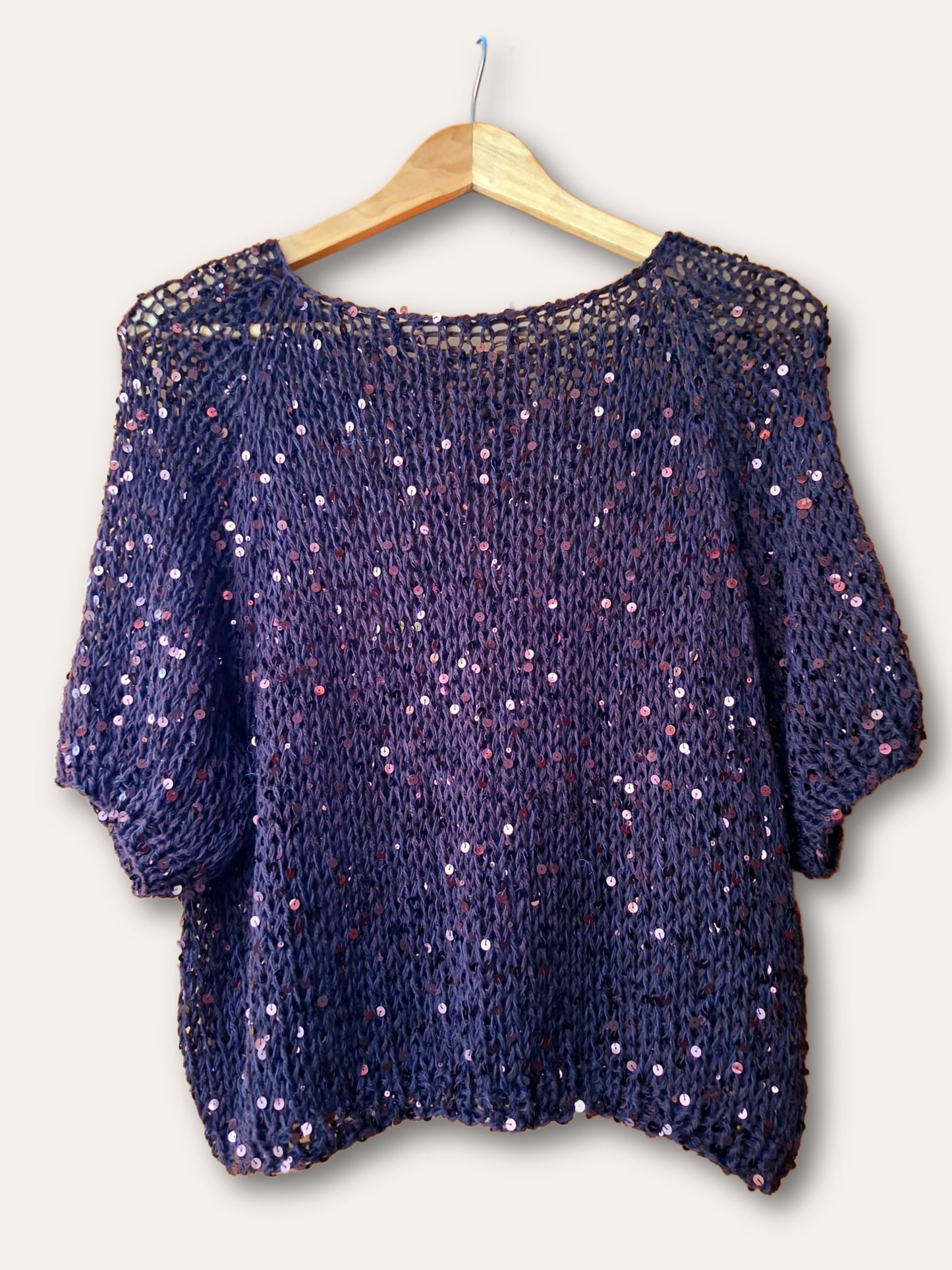 Chocolate Brown Sequin Top